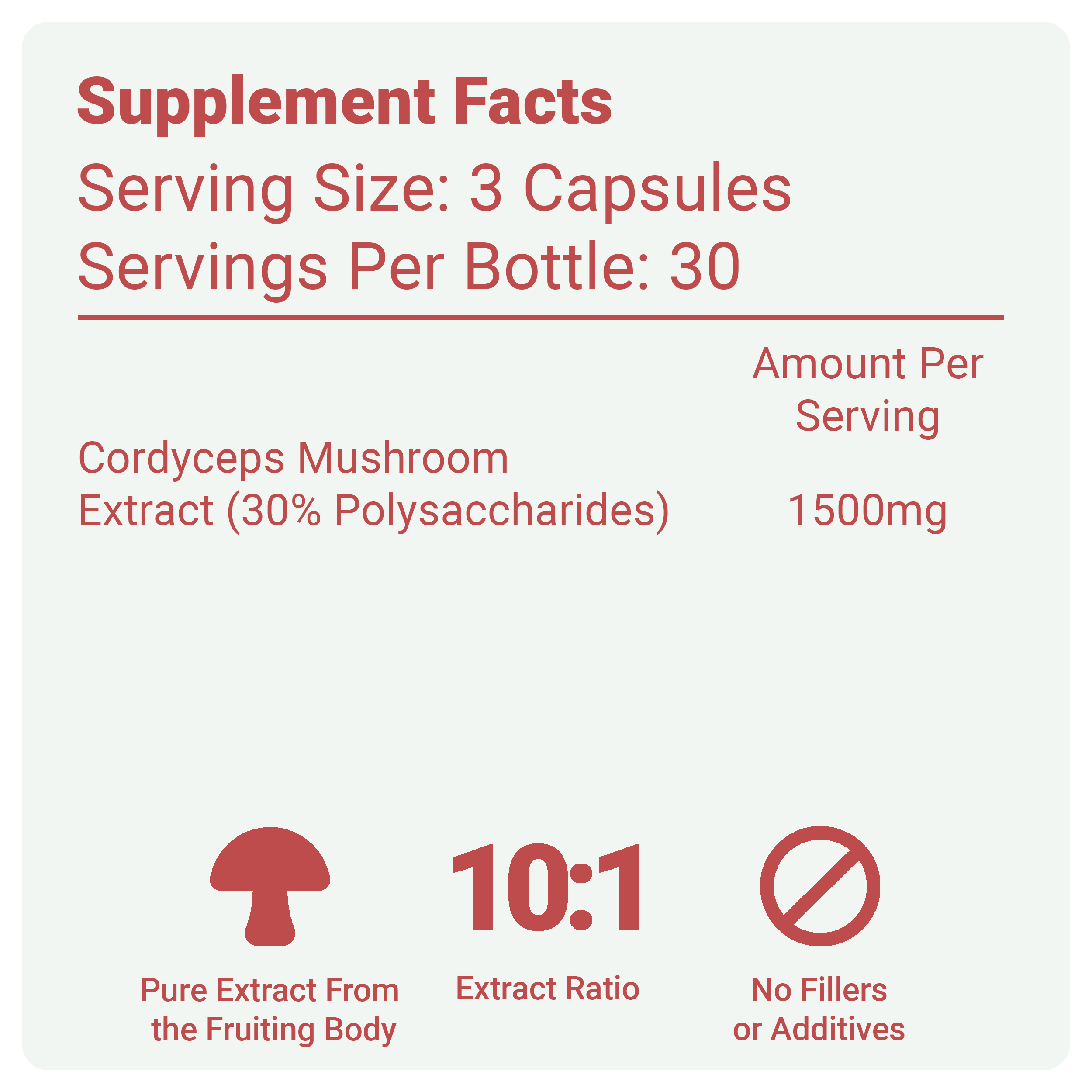 Cordyceps Mushroom Capsules