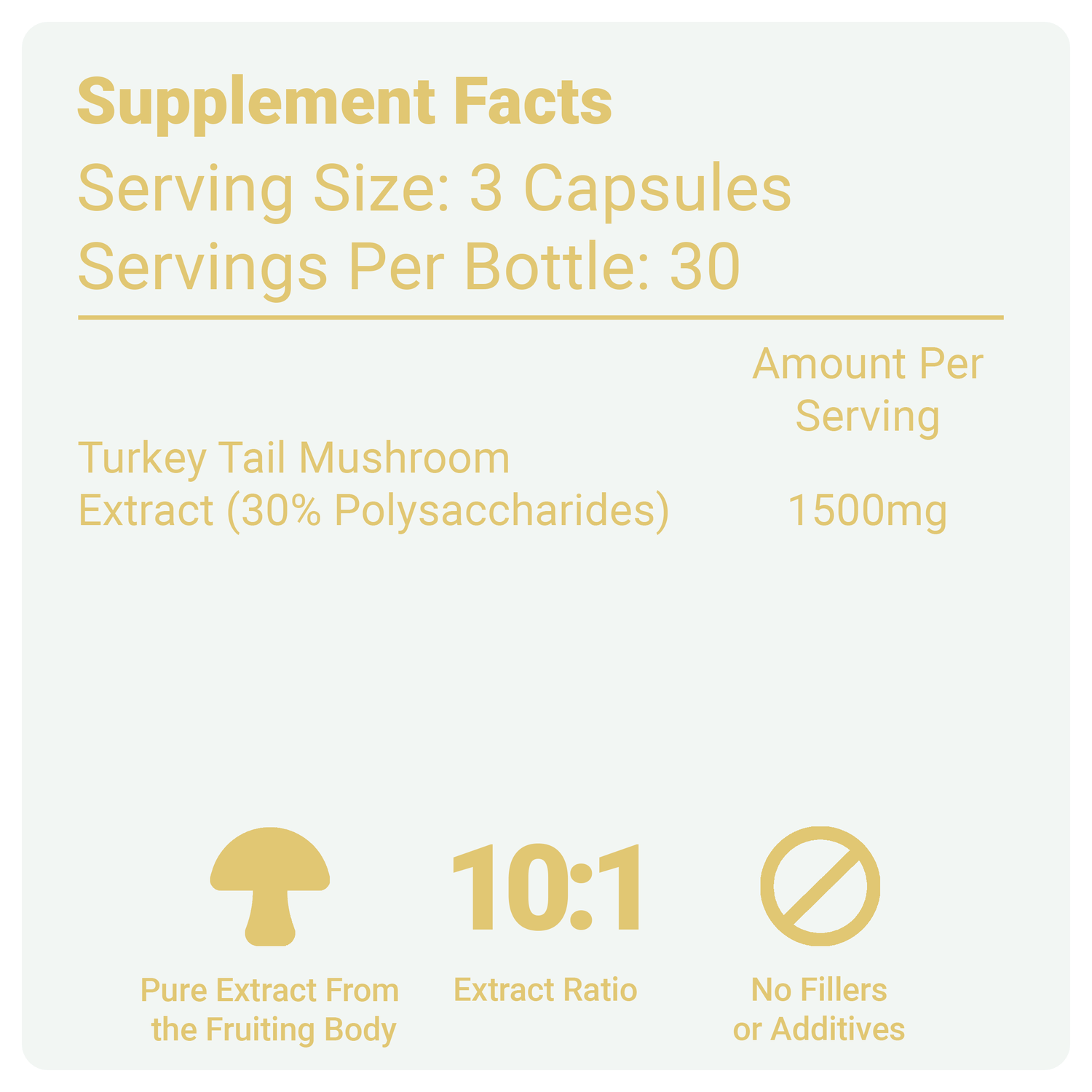 Turkey Tail Mushroom Capsules