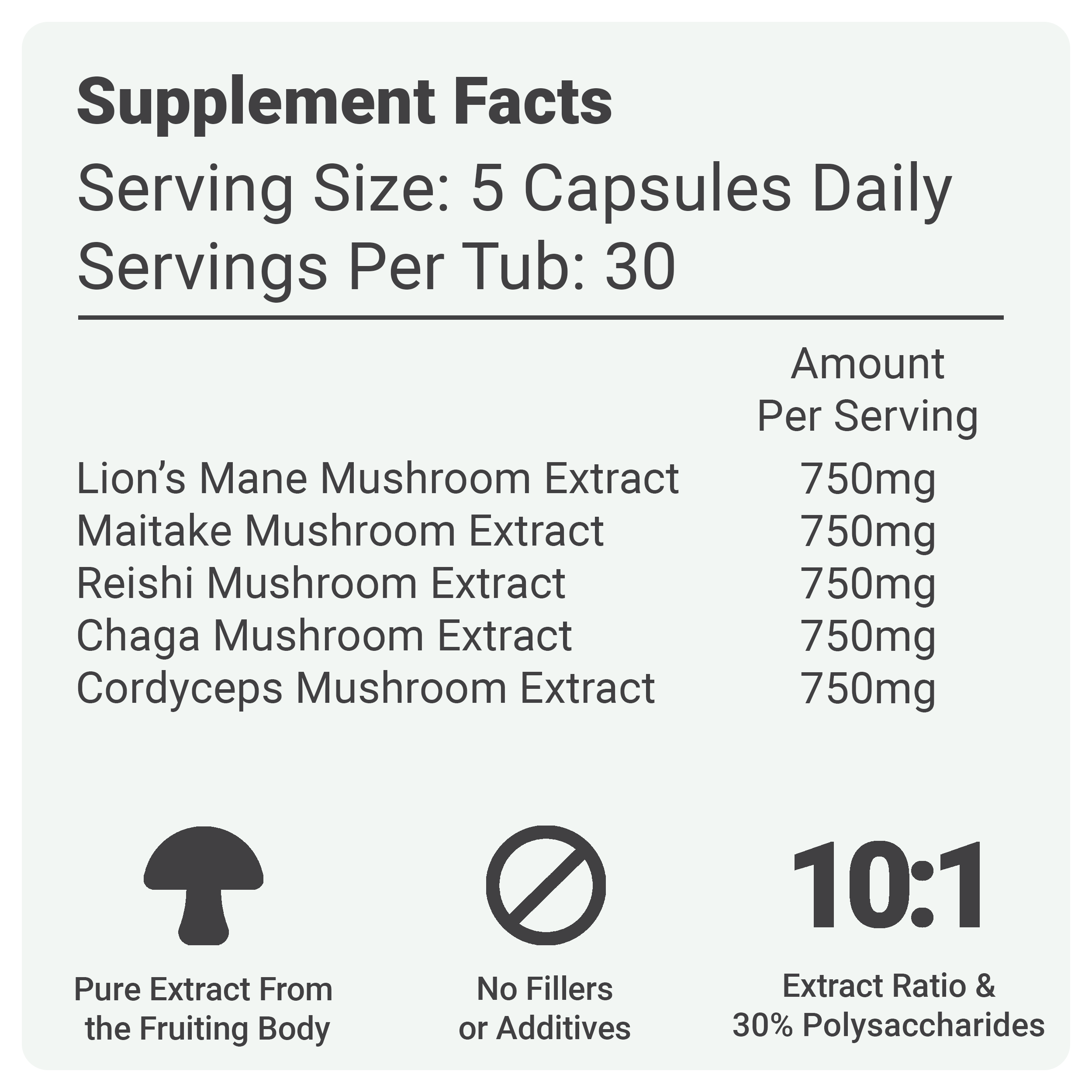 Complete Mushroom Complex Capsules