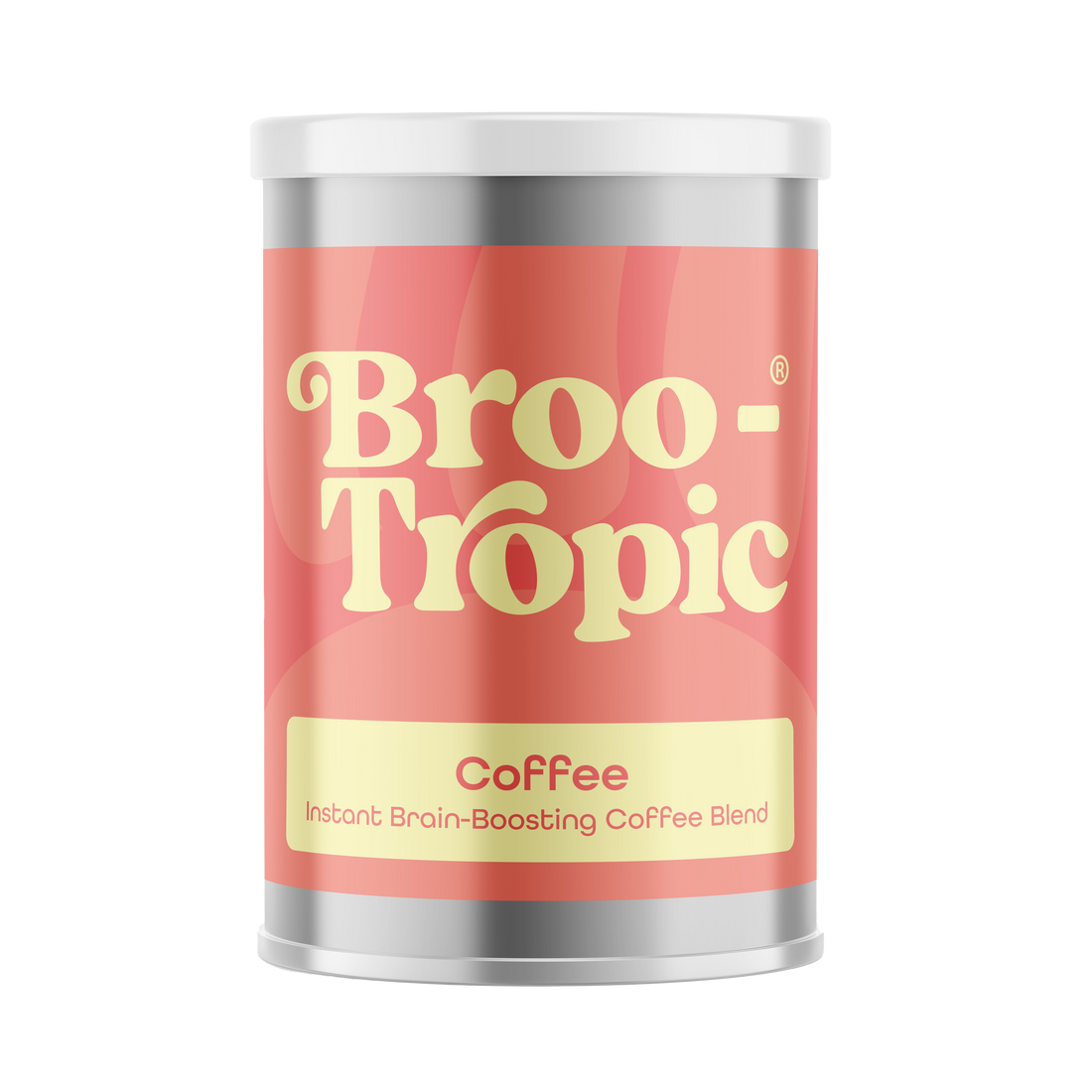 The Shroom Shop Brootropic mushroom  coffee supplement featuring a premium functional mushroom blend in a convenient container.