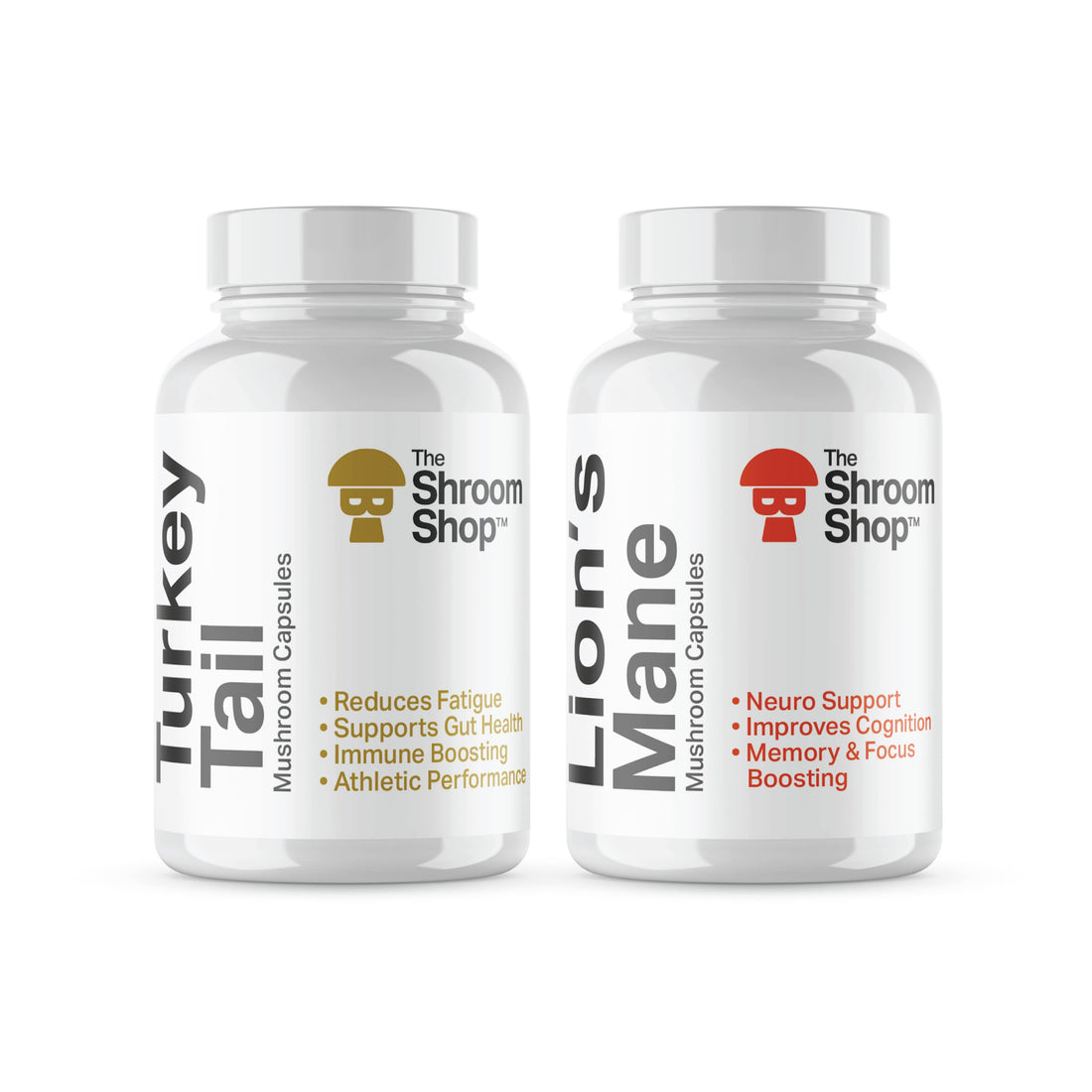 The Shroom Shop Gut Health Bundle Turkey Tail Lion&