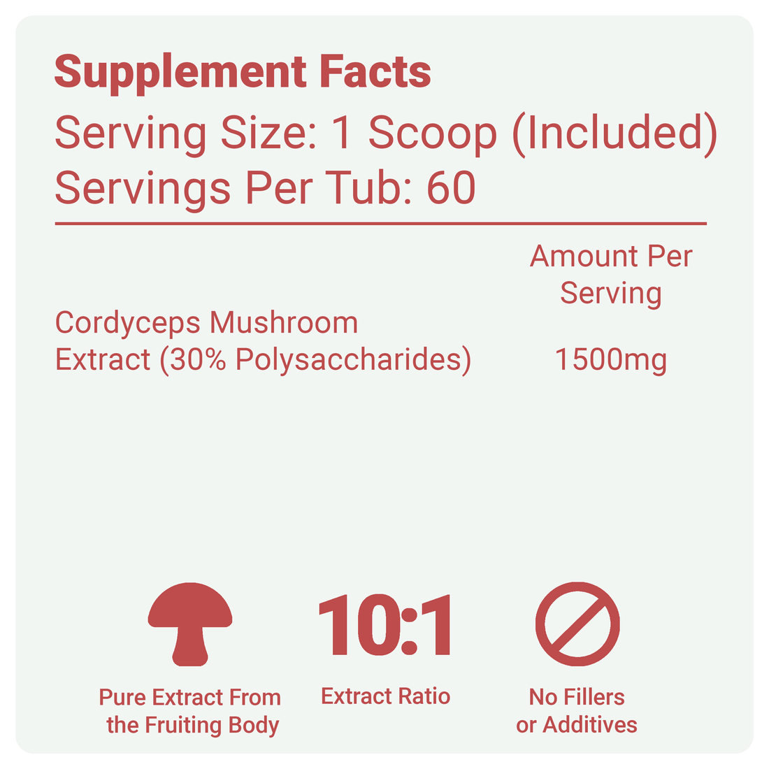 Cordyceps Sinensis Mushroom Powder