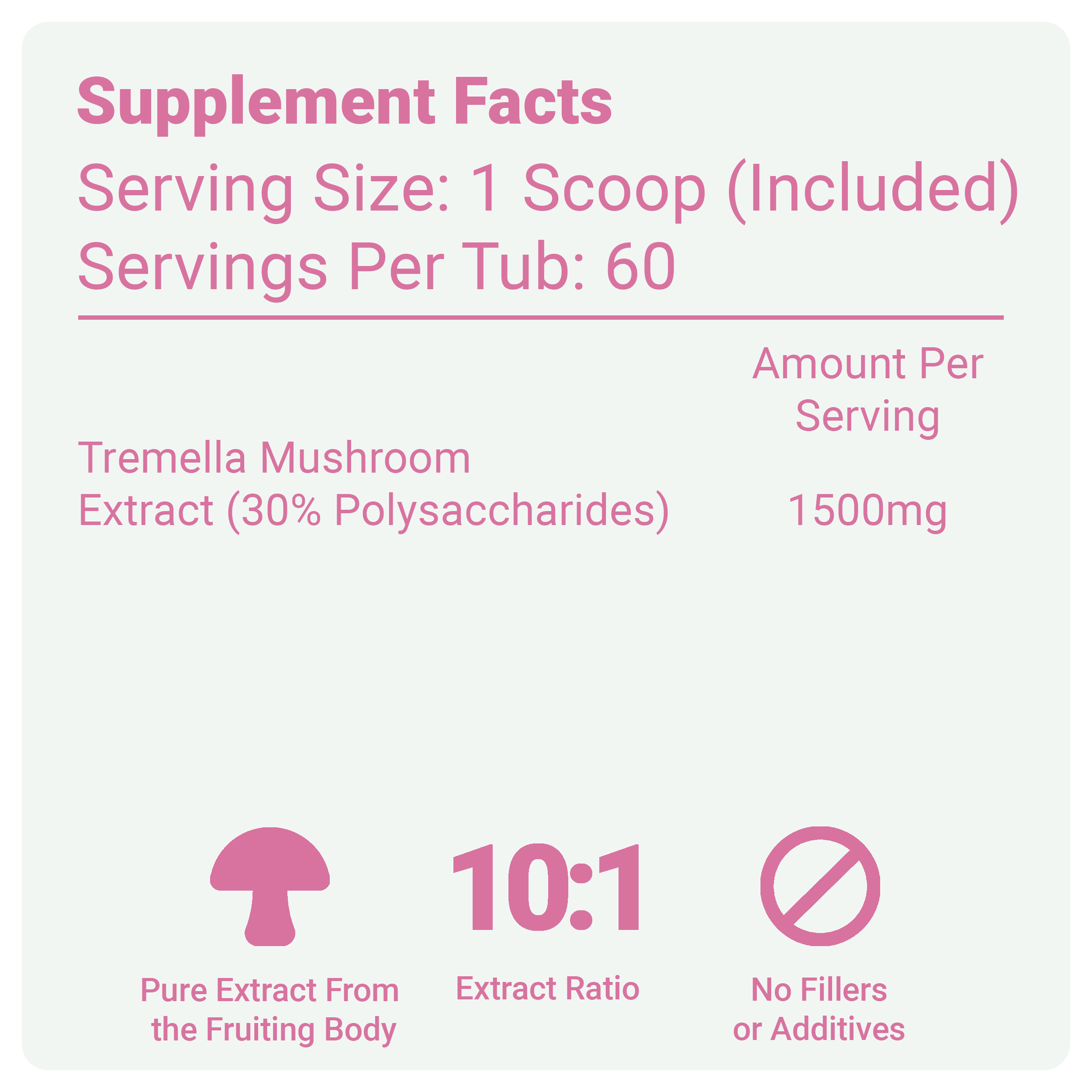 Tremella Mushroom Powder