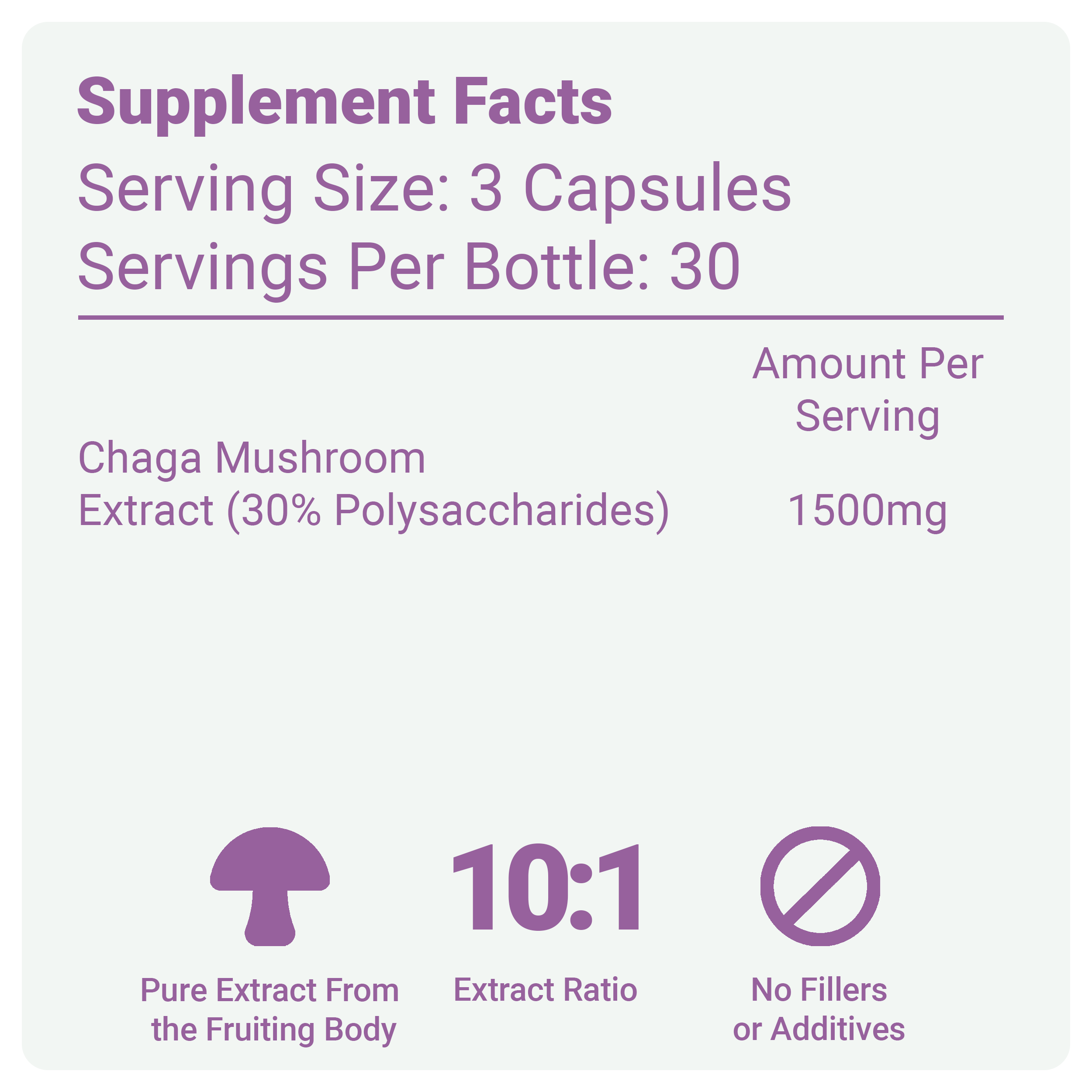 Chaga Mushroom Capsules