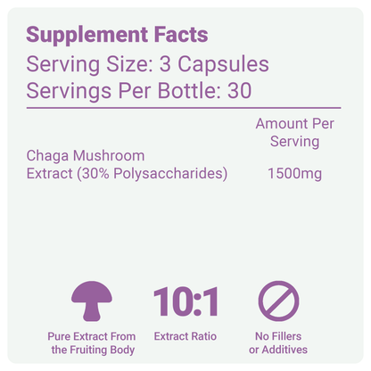 Chaga Mushroom Capsules