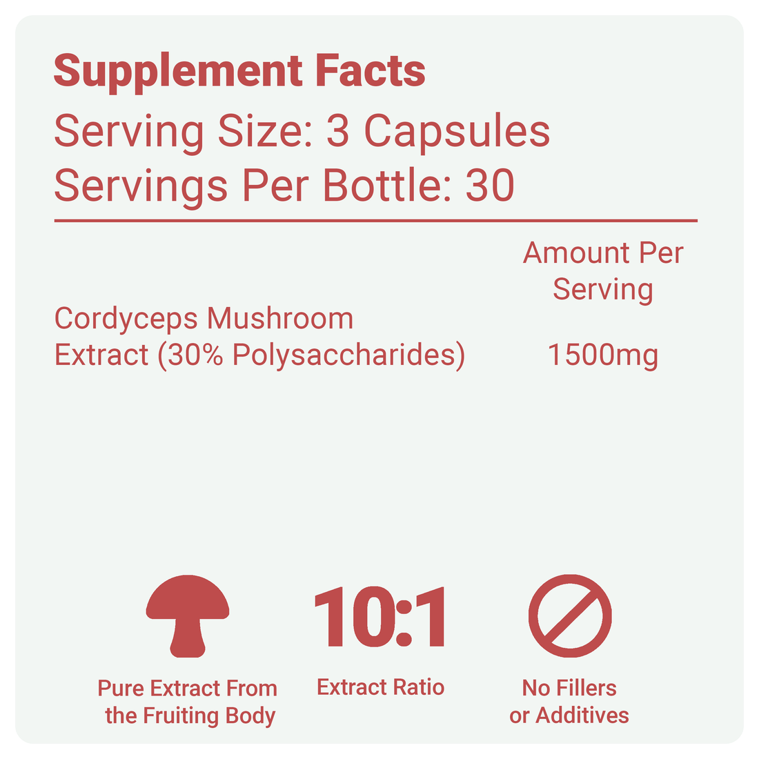 Cordyceps Sinensis Mushroom Capsules